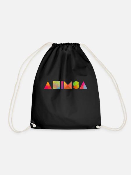 AHIMSA - Drawstring Bag - black