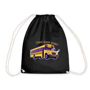 Chauffeur de bus bus scolaire - Étudiant delivery - Sac de sport léger - noir - Devant