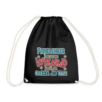 Instructeur de conduite Wizard Auto-école - Sac de sport léger - noir - Devant