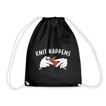 Tricot, ça se passe - Sac de sport léger - noir - Devant