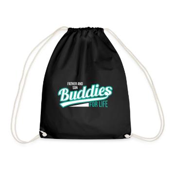 Père et fils amis - Sac de sport léger - noir - Devant
