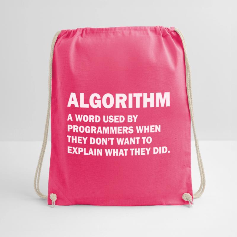 Algorithm Admin Computer Science Nerd Programming Drawstring Bag