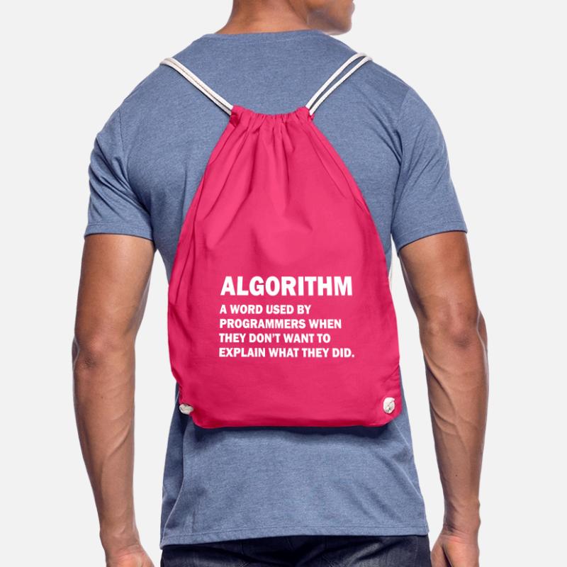Algorithm Admin Computer Science Nerd Programming Drawstring Bag