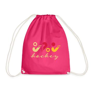 Logo de hockey - Sac de sport léger - fuchsia - Devant