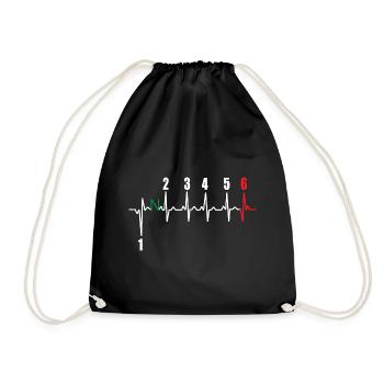 Puls Bike moto style de vie cadeau hobby - Sac de sport léger - noir - Devant