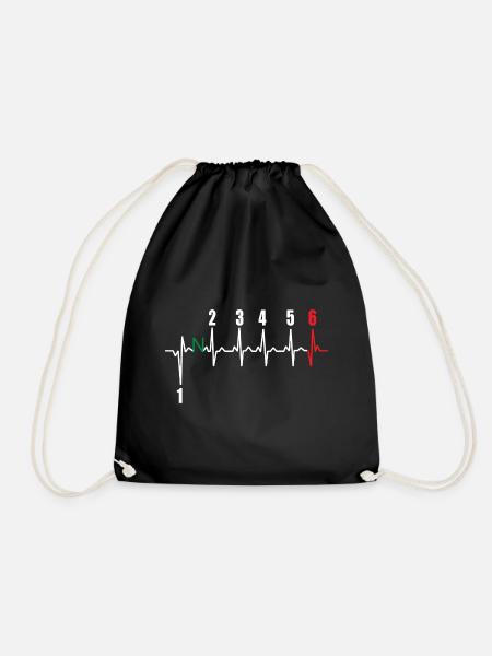 Pulse Bike Motorcycle Lifestyle Gift Hobby - Drawstring Bag - black