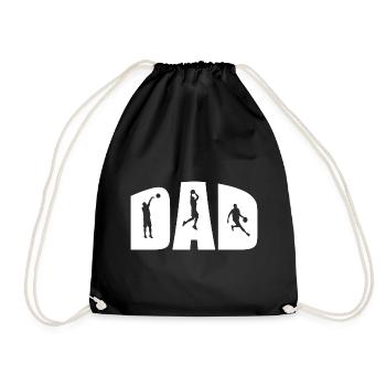Papa Joueur de basket - Sac de sport léger - noir - Devant
