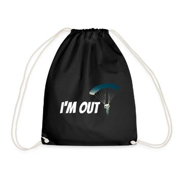 parachute - Drawstring Bag - black - Front