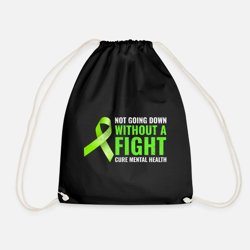 Mental Health Awareness - Drawstring Bag - black