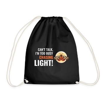 Moth Nocturnal Animal Insect Collector Entomology - Drawstring Bag - black - Front