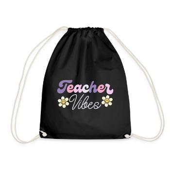 Vibes D'Enseignant Humour Prof Enseignant - Sac de sport léger - noir - Devant
