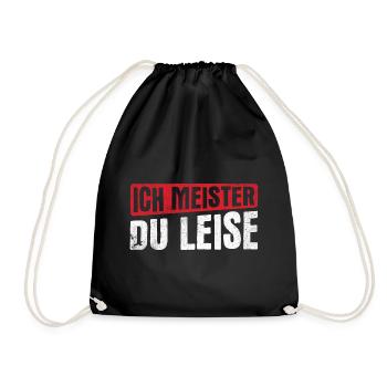 Chef Geschenk Spruch - Turnbeutel - Schwarz - Vorne