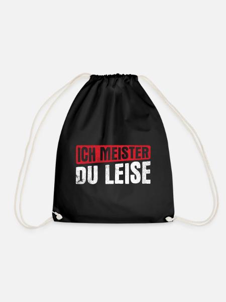 Chef Geschenk Spruch - Turnbeutel - Schwarz