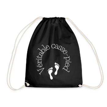 Véritable casse pied ! 👣 - Sac de sport léger - noir - Devant