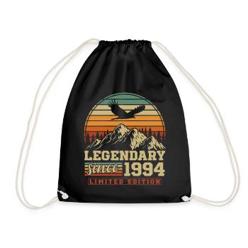 Légendaire depuis 1994 Vintage Vintage Anniversaire - Sac de sport léger - noir - Devant