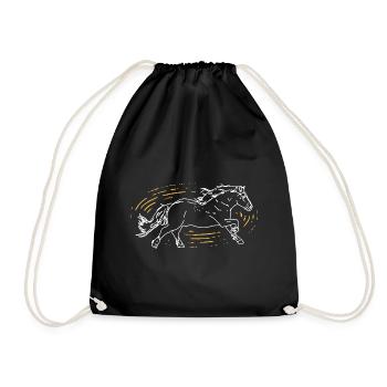 Cheval - Sac de sport léger - noir - Devant