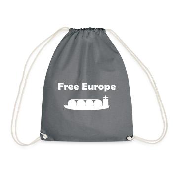 Freedom for Europe - Drawstring Bag - grey - Front