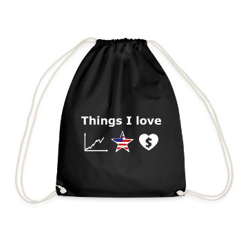 The Stock Market Millionaire - Drawstring Bag - black - Front