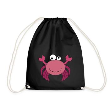 Crabe drôle | krabbi | crabe - Sac de sport léger - noir - Devant