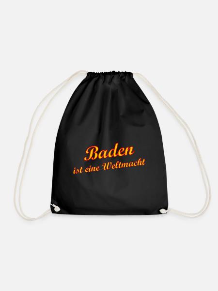 Die Badner Weltmacht - Turnbeutel - Schwarz
