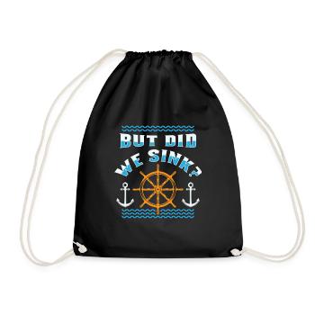 Cadeau drôle de chemise de bateau de bateau de croisière - Sac de sport léger - noir - Devant
