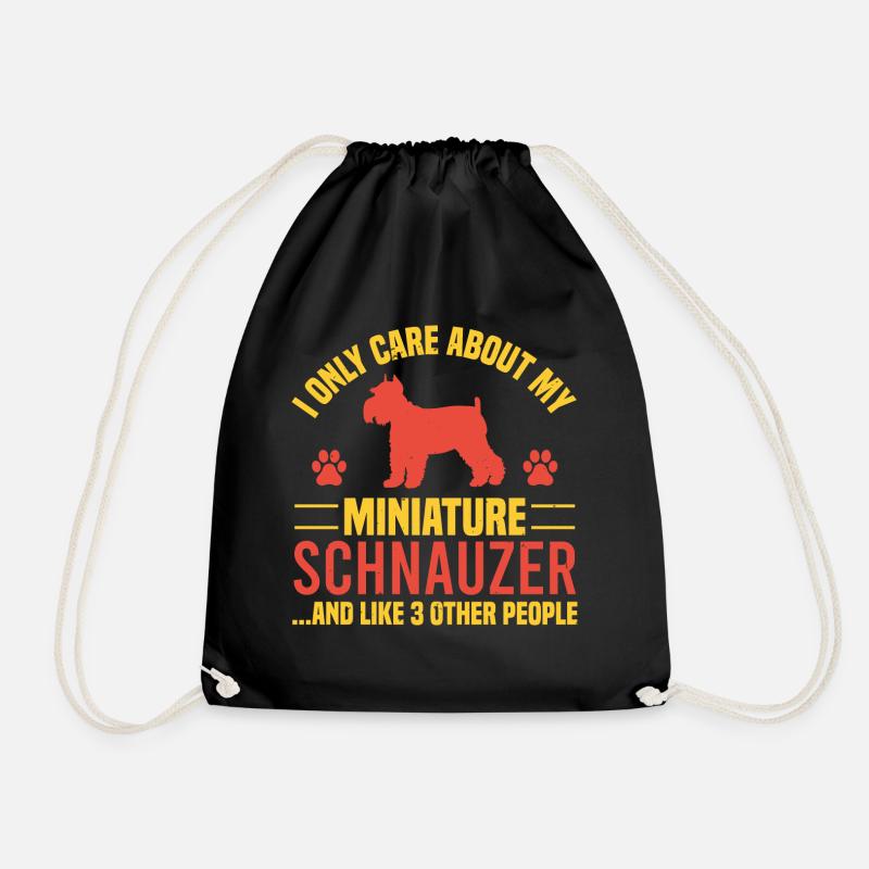 Schnauzer Zwergschnauzer - Turnbeutel - Schwarz