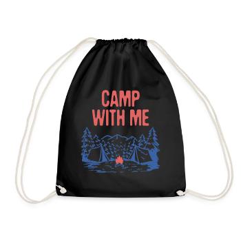 Camp avec Moi Camping Couples Campingeurs Amoureux Nature - Sac de sport léger - noir - Devant