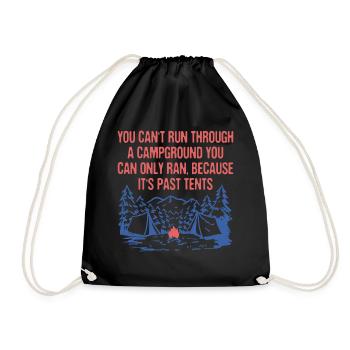 Impossible de courir à travers un terrain de camping Camping Randonnée - Sac de sport léger - noir - Devant
