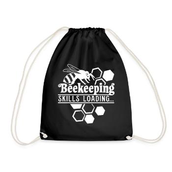 Imkerei Ironic Bee Keeper Honey - Turnbeutel - Schwarz - Vorne