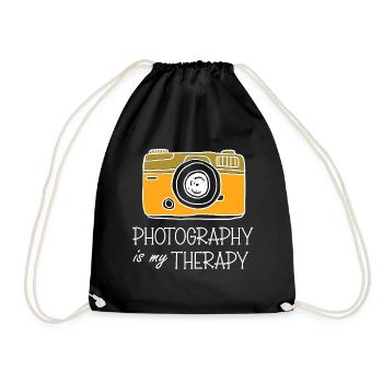 Fotografen Spruch Hobby Fotograf - Turnbeutel - Schwarz - Vorne