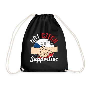 Pas tchèque mais un voyageur de pays favorable tchèque - Sac de sport léger - noir - Devant