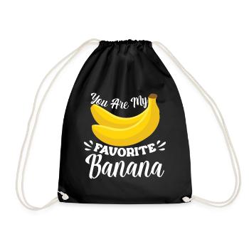 You Are My Favorite Banana - Drawstring Bag - black - Front