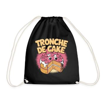 Tronche de cake - Sac de sport léger - noir - Devant