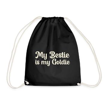 Dictons anglais de Golden Retriever à la crème drôles - Sac de sport léger - noir - Devant