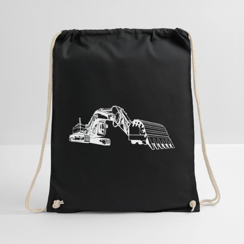 Loading shovel gift excavator driver excavator operator Drawstring Bag