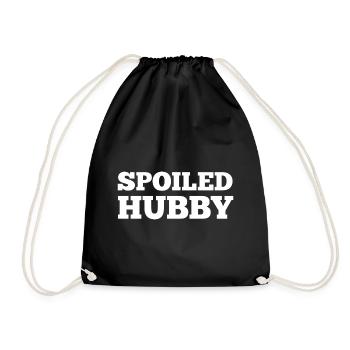 Spoiled Hubby Ehemann Ehepaar Heirat - Turnbeutel - Schwarz - Vorne