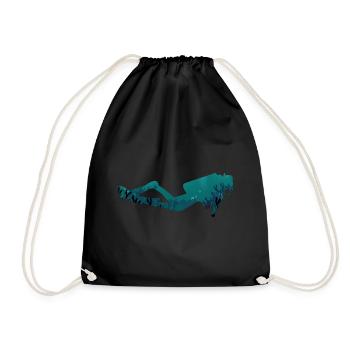 Plongeurs sous-marins - Sac de sport léger - noir - Devant