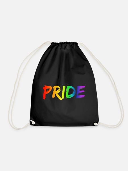 Pride, Lgbt gay pride - Drawstring Bag - black