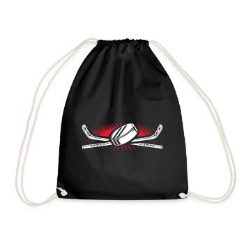 Eishockey - Turnbeutel - Schwarz - Vorne