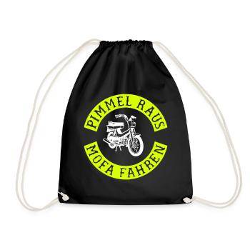 Sortez, conduisez une mobylette! - Sac de sport léger - noir - Devant