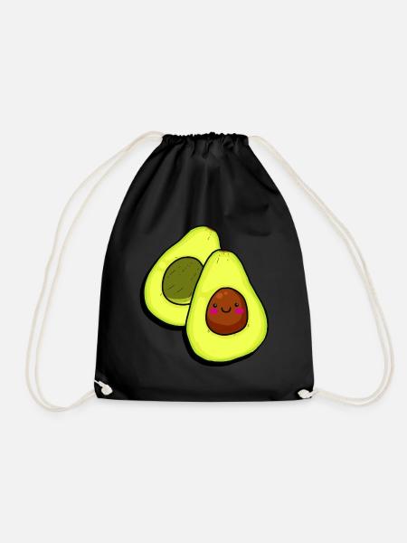 Avocados Advokado Avokado Lustig witzig Vegi Vegan - Turnbeutel - Schwarz