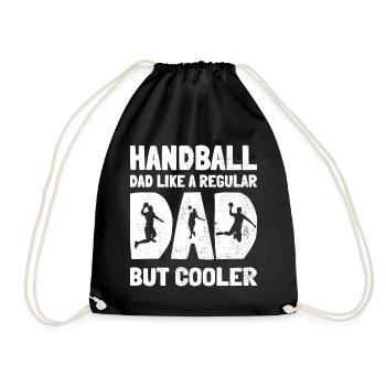 Handball Papa Régulier Papa mais Plus cool Pallamano - Sac de sport léger - noir - Devant