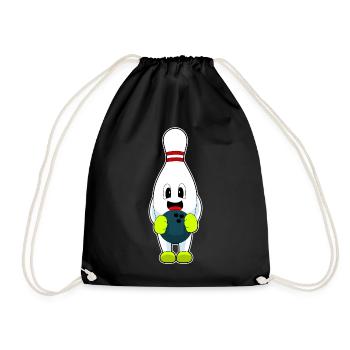 Bowling Bowlingkugel Pin - Turnbeutel - Schwarz - Vorne