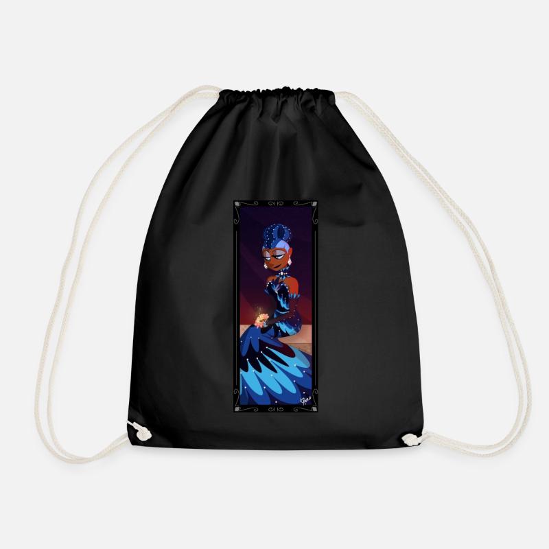 Olivia - Drawstring Bag - black