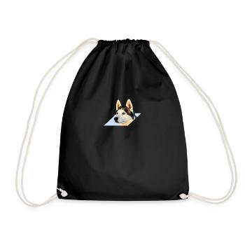 chien de traîneau - Sac de sport léger - noir - Devant