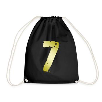 7 Nombre Vintage - Sac de sport léger - noir - Devant