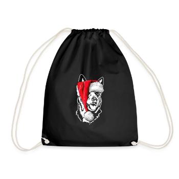 Père Noël Australian Cattle Dog Christmas Dogs - Sac de sport léger - noir - Devant