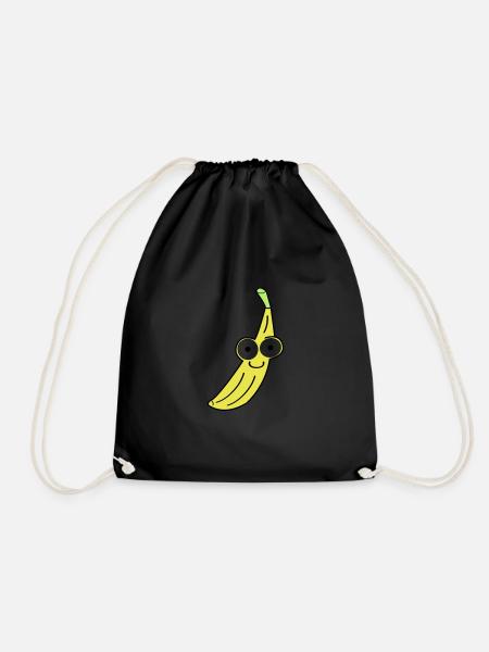 banane - Turnbeutel - Schwarz