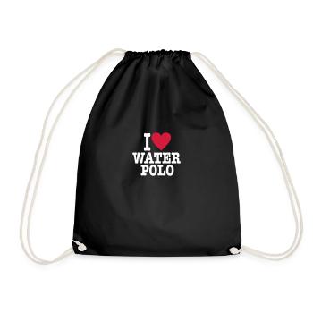 waterpolo - Drawstring Bag - black - Front