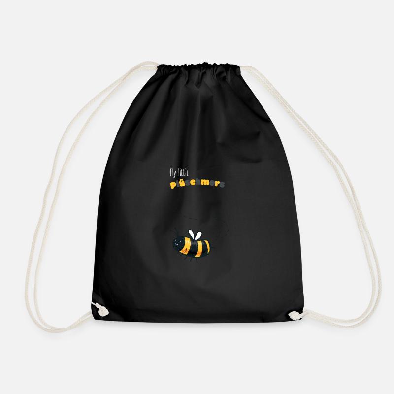 Plüschmors Low German gift idea - Drawstring Bag - black